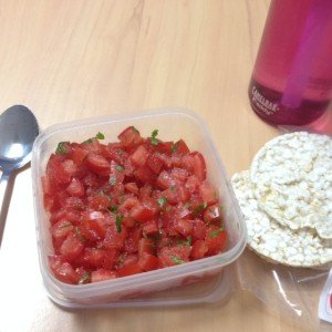 Tomato Salsa and Rice Thins