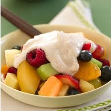 fruit and yoghurt